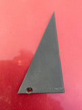 Jaguar XJ40 left side rear inner Cheater Plate window black triangle finisher BDC4099