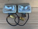 Jaguar XJ40 86-92 Genuine Front Fog lamps driving lights Hella with plug and play correct plugs DBC4320