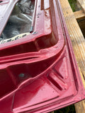 Jaguar XJ40 left Front Door Stripped Shell 1994 Flamenco Red CFH