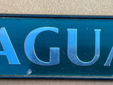 Jaguar X300 boot badge Green back with silver lettering
