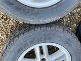Land Range Rover P38a Discovery 2 18” Hurricane Alloy Wheels 8Jx18 4x matched set of good ALL TERRAIN TYRES