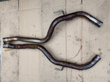 Jaguar X300 XJ6 94-97 6cyl models 50mm Bore Custom Stainless Steel Mid Over Axle Exhaust Boxes Sections. Left & Right