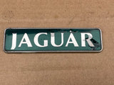 Jaguar X300 (Sovereign spec) boot trunk badge Green back with silver lettering