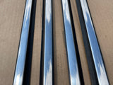 Jaguar X300 X308 XJ8 Stainless Chrome waist line seal set of four SWB (mixed used condition)