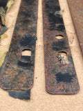Jaguar XJS 3.6 Metal clamp bracket set for Under Bonnet Hood Liner insulation- average rusted condition.