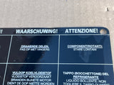Jaguar XJ40 Under Bonnet Warning Label Sign