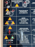 Jaguar XJ40 Under Bonnet Warning Label Sign