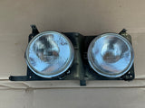 Jaguar XJ40 left quad lamp assembly frame and lights (no bezel surround). RHD