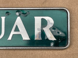 Jaguar X300 (Sovereign spec) boot trunk badge Green back with silver lettering