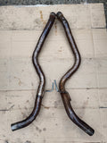 Jaguar X300 XJ6 94-97 6cyl models 50mm Bore Custom Stainless Steel Mid Over Axle Exhaust Boxes Sections. Left & Right