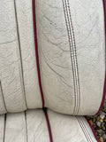Jaguar SPORT XJR XJ40 Front Seats AEM Magnolia w Cherry Red Piping 88-92