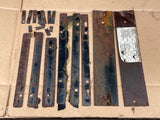 Jaguar XJS 3.6 Metal clamp bracket set for Under Bonnet Hood Liner insulation- average rusted condition.