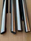 Jaguar XJ40 90-94 waist line seals trims window scrapers x4 set