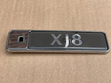 Jaguar X308 XJ8 Trunk Boot Lid Badge- Silver with Grey back ground HND5994AA. See the description for the exact condition details.