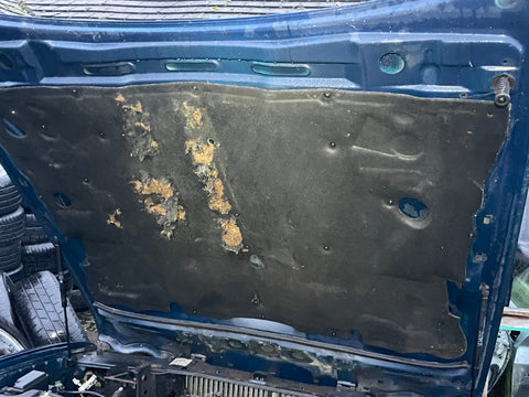 Jaguar X300 94-97 Under Bonnet Liner sound proofing insulation- Damaged/ cut in half