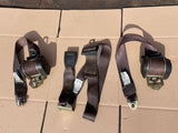 Jaguar X300 rear seat belt set of 3. Warm Charcoal/ Black LEG trim code
