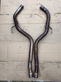 Jaguar X300 XJ6 94-97 6cyl models 50mm Bore Custom Stainless Steel Mid Over Axle Exhaust Boxes Sections. Left & Right