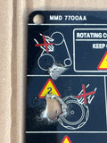 Jaguar XJ40 Under Bonnet Warning Label Sign