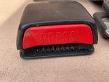 Jaguar X300 rear seat belt set of 3. Warm Charcoal/ Black LEG trim code