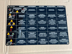 Jaguar XJ40 Under Bonnet Warning Label Sign