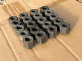 Daimler Jaguar XJS X300 X308 XK8 XJ40 short steel open ended/ Tapered ends for steel wheels, Wheel Nuts set x20
