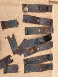 Jaguar XJS 3.6 Metal clamp bracket set for Under Bonnet Hood Liner insulation- average rusted condition.