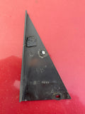 Jaguar XJ40 left side rear inner Cheater Plate window black triangle finisher BDC4099