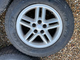 Land Range Rover P38a Discovery 2 18” Hurricane Alloy Wheels 8Jx18 4x matched set of good ALL TERRAIN TYRES
