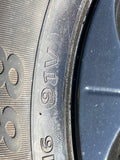 GENUINE NISSAN LEAF MK1 16" Black Alloy wheels & tyres x4 N49601 SP40 3NA2A