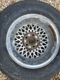 Daimler JAGUAR series 1,2,3 XJS XJ40 15” Lattice Cross Spoke alloy wheels Rims x4 15x6.5J 5x120.65 pcd CBC2469