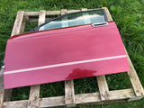 Jaguar XJ40 NSF RH Front Door Stripped Shell 1994 Flamenco Red CFH