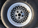 Daimler JAGUAR series 1,2,3 XJS XJ40 15” Lattice Cross Spoke alloy wheels x5 15x6.5J 5x120.65 pcd CBC2469