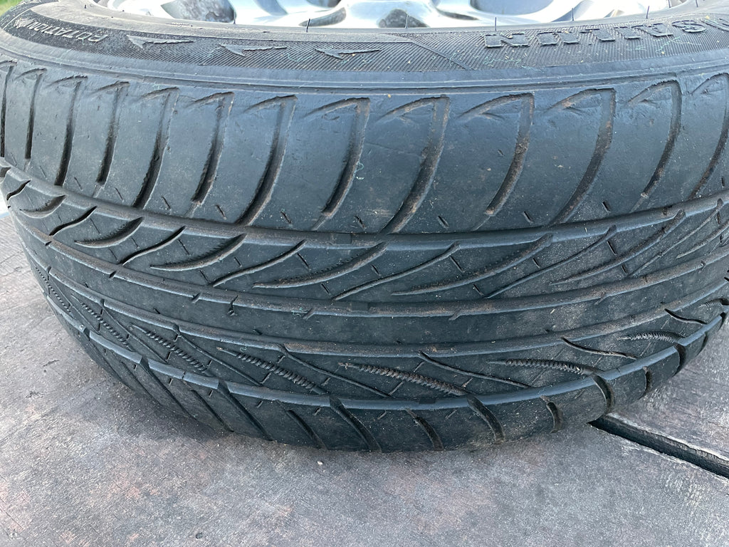 Daimler Jaguar X300 X308 XJ40 Dimple 16” alloy wheel and tyre x1 8Jx16 ...