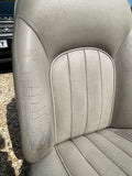 Daimler JAGUAR X300 X305  AGD OATMEAL Heated electric Leather Front Seats with Walnut Picnic Tables left & right
