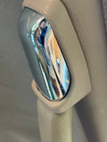 Daimler Jaguar X308 X300 XJ8 roof rail grab handle stainless, Chrome finisher End cap x1m