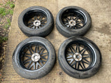 Land Rover Range Rover L322 fit 20” Black Alloy wheels X4 with tyres Wrath WF3 BMW VW T5