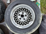 Daimler JAGUAR series 1,2,3 XJS XJ40 15” Lattice Cross Spoke alloy wheels x4 15x6.5J 5x120.65 pcd CBC2469