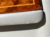 Daimler JAGUAR X300 X305 LFJ Nimbus Grey Heated electric Leather Front Seats with Walnut Picnic Tables left & right