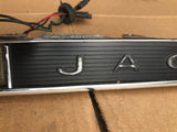 Jaguar XJS pre facelift reversing number plate lights trunk boot lid chrome plinth