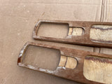 Jaguar Daimler XJ40 Door Top Walnut Wood veneers Rear pieces left & right