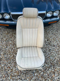 JAGUAR XJ40 XJ6 Sovereign AEM Magnolia Leather Front left Seat with Sage Green piping 93-94 Van camper