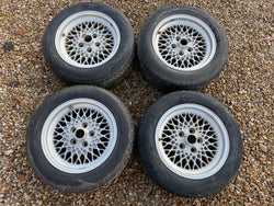 JAGUAR Daimler XJS X300 XJ40 16” Lattice Cross Spoke alloy wheels x4 16x8J 5x120.65PCD ET33