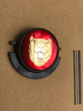 NEW NOS Jaguar XJ40 VDP Vanden Plas Grill badge Gold over red
