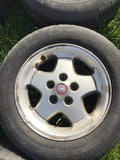 Jaguar XJS X300 X308 XJ40 16” 5 Spoke Alloy wheels x4 with tyres  7Jx16  CCC4943