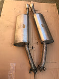 Jaguar X308 XJ8 Genuine Rear Exhaust Back Boxes Sections With Finisher End Tips
