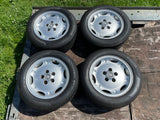 Jaguar X300 X308 XJ40 Dimple alloy wheels & very good Pirelli P7 tyres x4 8Jx16