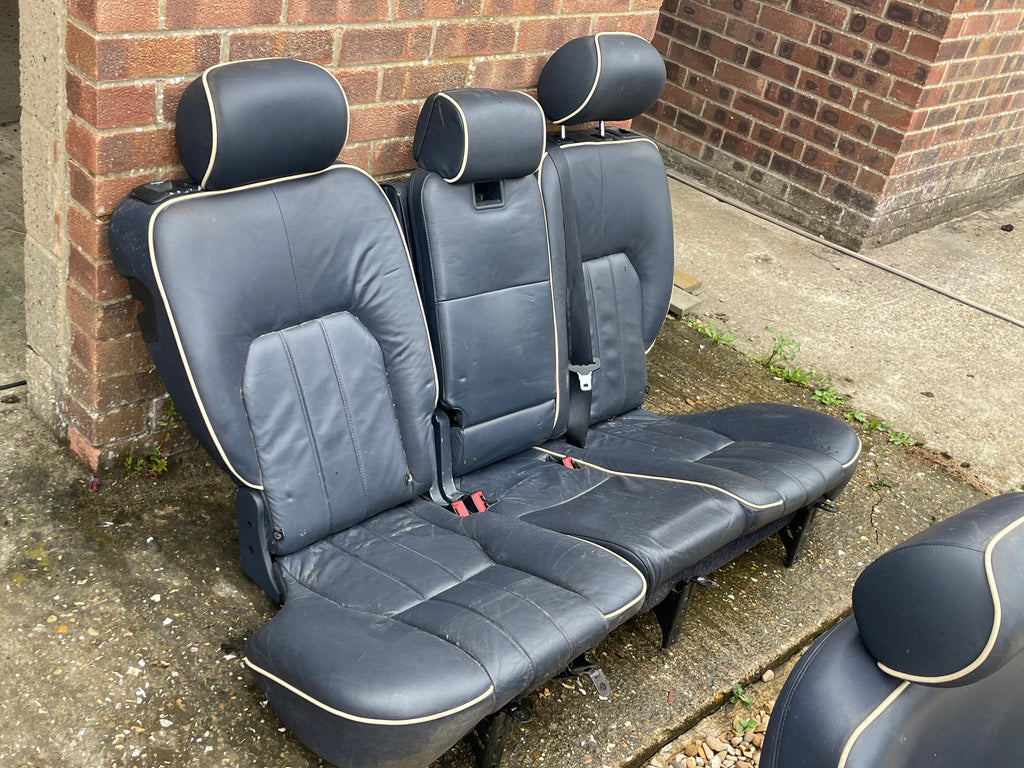 Range Rover L322 2002-06 HSE Blue Leather Seats front & Rear – Black ...