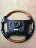 Jaguar XJ40 XJS half wood leather air bag steering wheel HHF9181BALEG