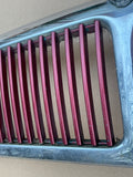 Jaguar X300 XJ6 XJ Sport grill stainless steel chrome with red vein inserts