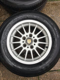 Daimler JAGUAR XJ40 BMW 15” SPOKE alloy wheels x4 15x7J 5x120pcd with tyres 225/60/15
